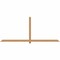 Ekena Millwork Eugene Smooth Timber Gable Bracket, Western Red Cedar, 108"W x 45"H x 3 1/2"D x 3 1/2"F, 10/12 Pitch GBW108X45X0404EUG00SWR - alternate 1